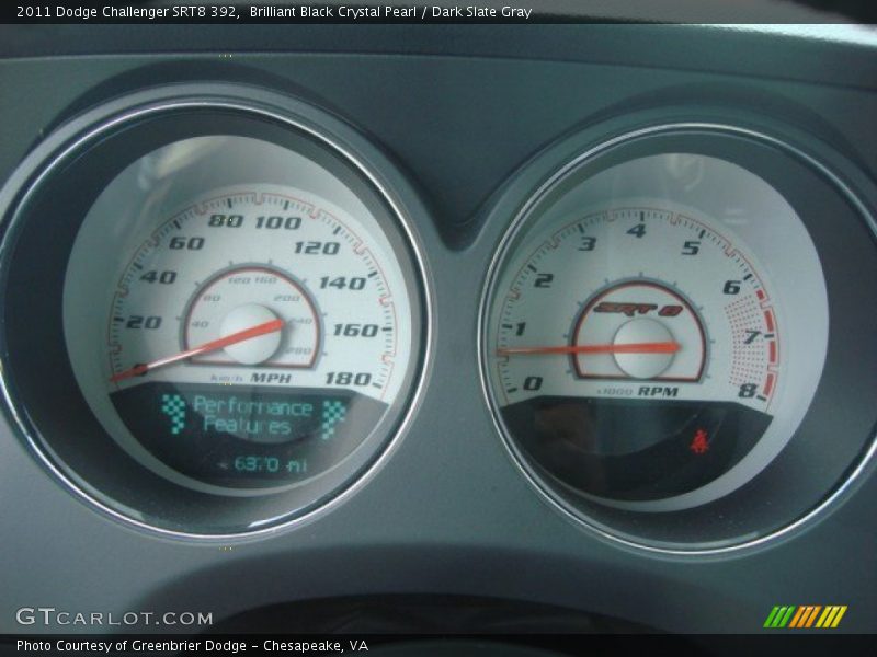  2011 Challenger SRT8 392 SRT8 392 Gauges