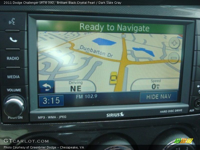 Navigation of 2011 Challenger SRT8 392