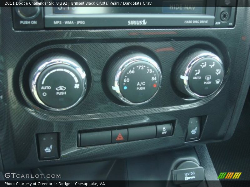Controls of 2011 Challenger SRT8 392