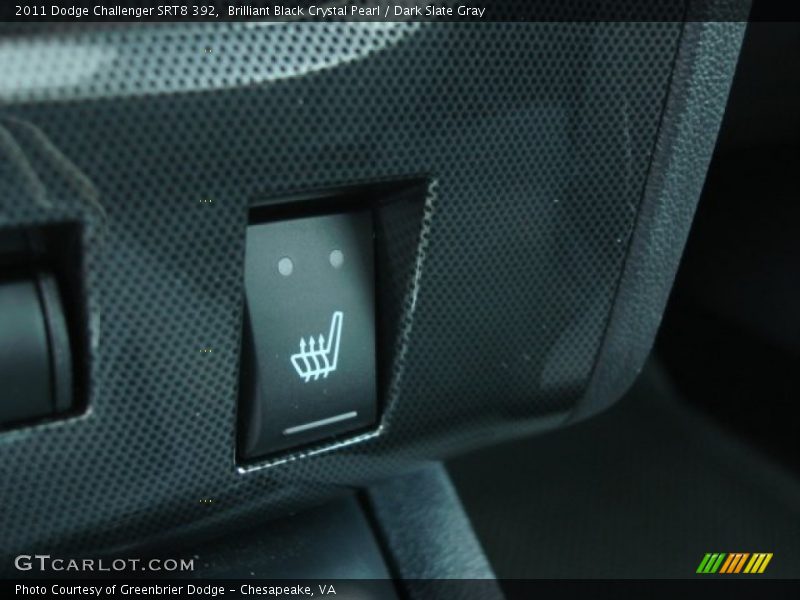 Brilliant Black Crystal Pearl / Dark Slate Gray 2011 Dodge Challenger SRT8 392