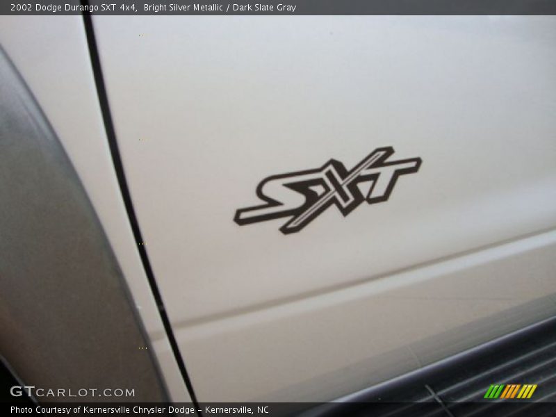 Bright Silver Metallic / Dark Slate Gray 2002 Dodge Durango SXT 4x4