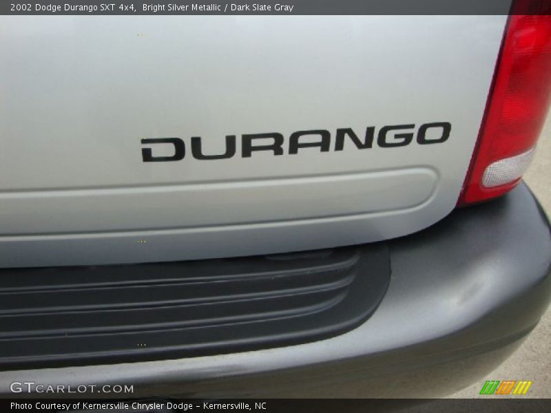 Bright Silver Metallic / Dark Slate Gray 2002 Dodge Durango SXT 4x4
