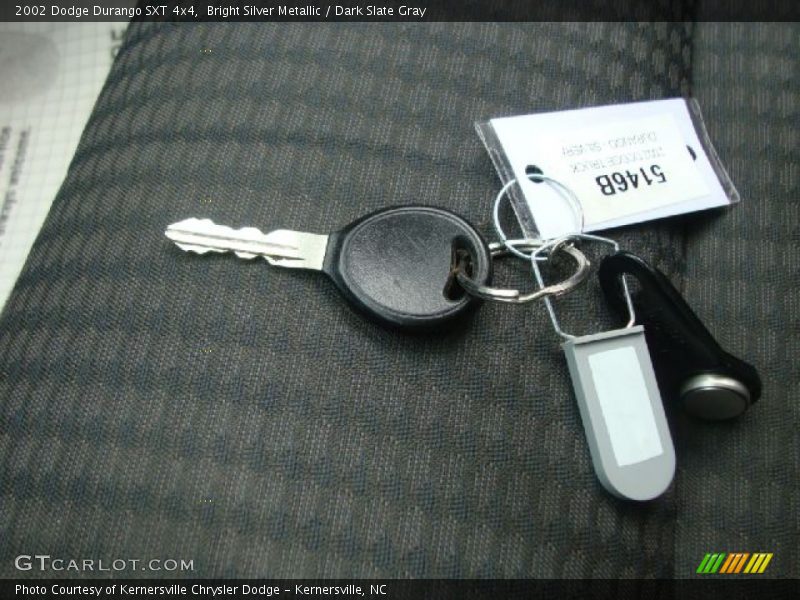 Bright Silver Metallic / Dark Slate Gray 2002 Dodge Durango SXT 4x4