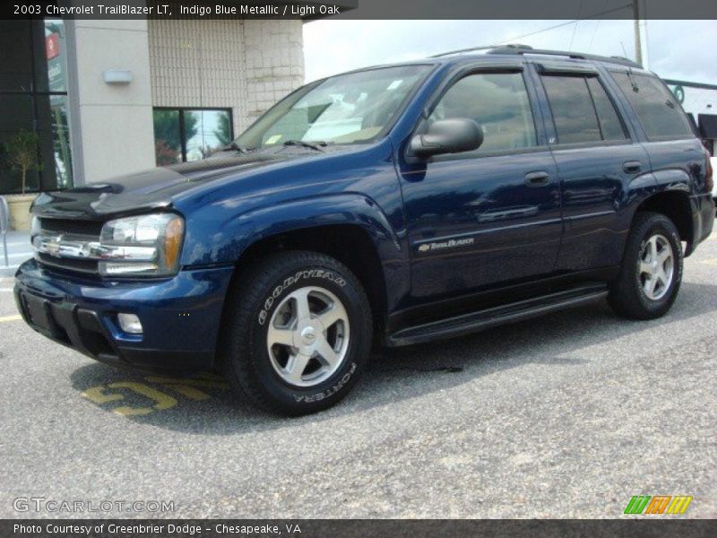 Indigo Blue Metallic / Light Oak 2003 Chevrolet TrailBlazer LT
