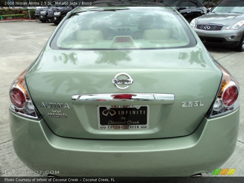 Metallic Jade / Blond 2008 Nissan Altima 2.5 SL