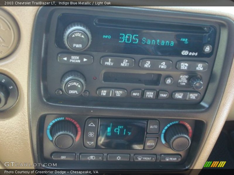 Indigo Blue Metallic / Light Oak 2003 Chevrolet TrailBlazer LT