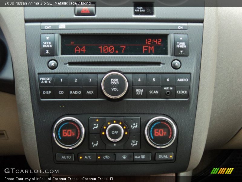 Metallic Jade / Blond 2008 Nissan Altima 2.5 SL