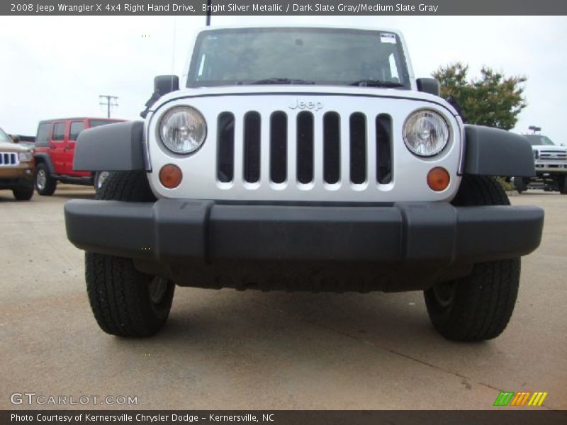 Bright Silver Metallic / Dark Slate Gray/Medium Slate Gray 2008 Jeep Wrangler X 4x4 Right Hand Drive