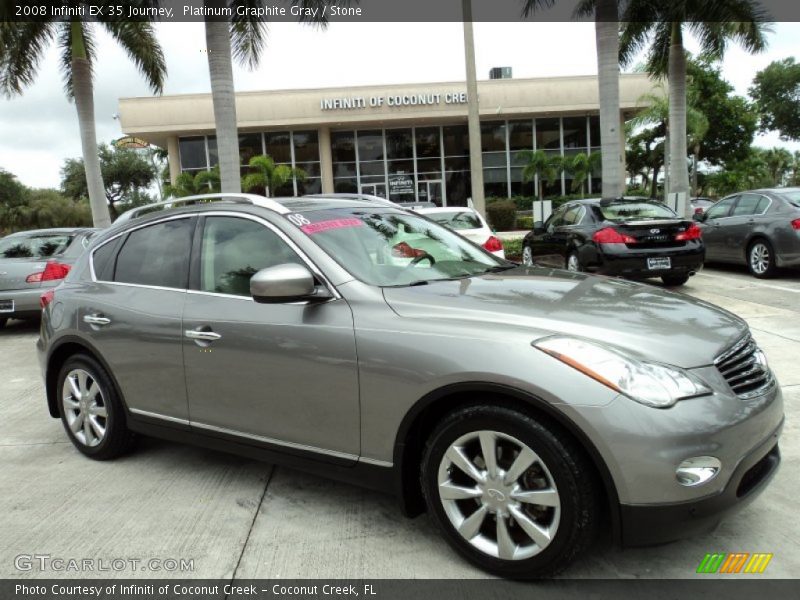 Platinum Graphite Gray / Stone 2008 Infiniti EX 35 Journey