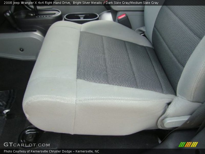 Bright Silver Metallic / Dark Slate Gray/Medium Slate Gray 2008 Jeep Wrangler X 4x4 Right Hand Drive