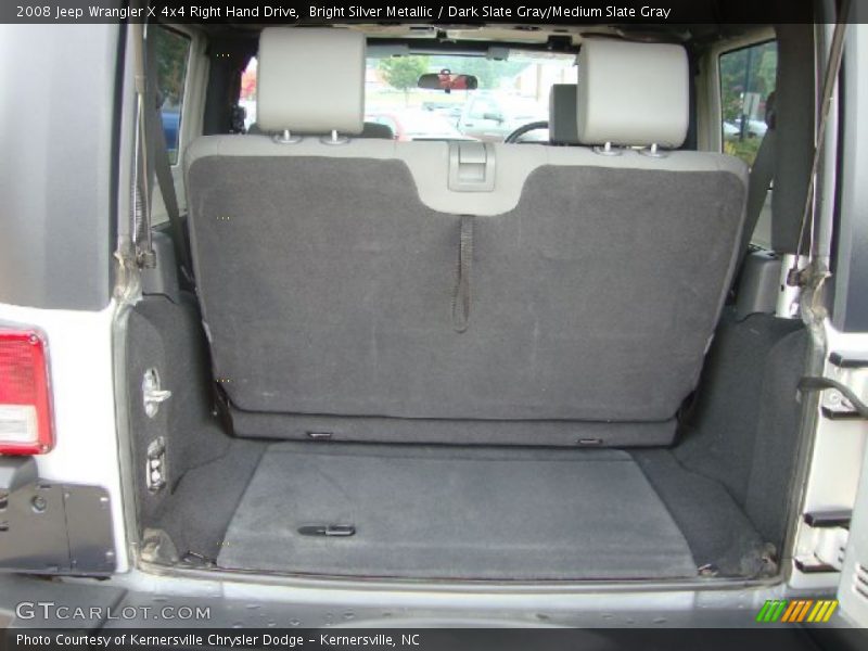 Bright Silver Metallic / Dark Slate Gray/Medium Slate Gray 2008 Jeep Wrangler X 4x4 Right Hand Drive