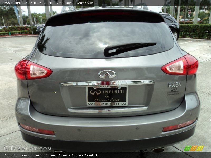 Platinum Graphite Gray / Stone 2008 Infiniti EX 35 Journey