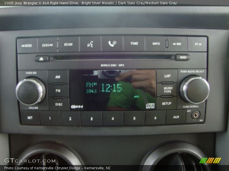 Bright Silver Metallic / Dark Slate Gray/Medium Slate Gray 2008 Jeep Wrangler X 4x4 Right Hand Drive