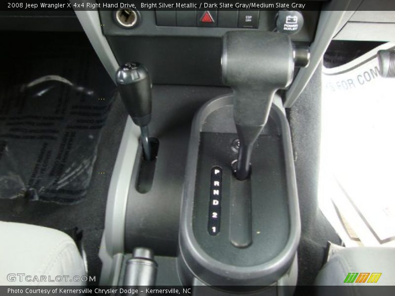 Bright Silver Metallic / Dark Slate Gray/Medium Slate Gray 2008 Jeep Wrangler X 4x4 Right Hand Drive