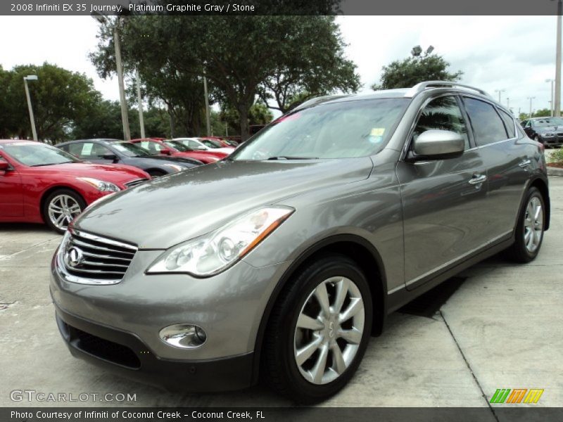 Platinum Graphite Gray / Stone 2008 Infiniti EX 35 Journey