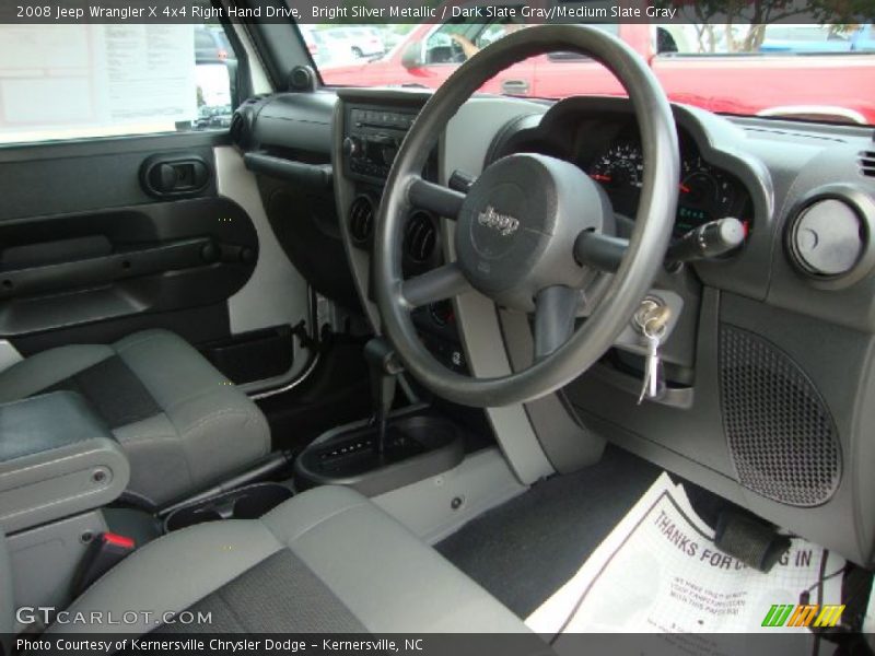  2008 Wrangler X 4x4 Right Hand Drive Dark Slate Gray/Medium Slate Gray Interior