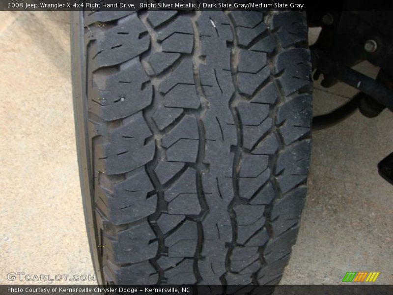 Bright Silver Metallic / Dark Slate Gray/Medium Slate Gray 2008 Jeep Wrangler X 4x4 Right Hand Drive