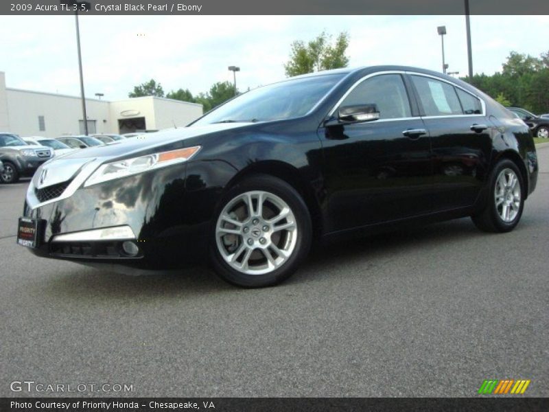 Crystal Black Pearl / Ebony 2009 Acura TL 3.5