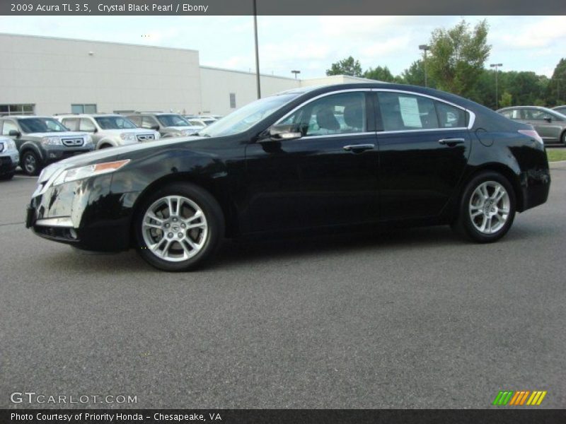 Crystal Black Pearl / Ebony 2009 Acura TL 3.5
