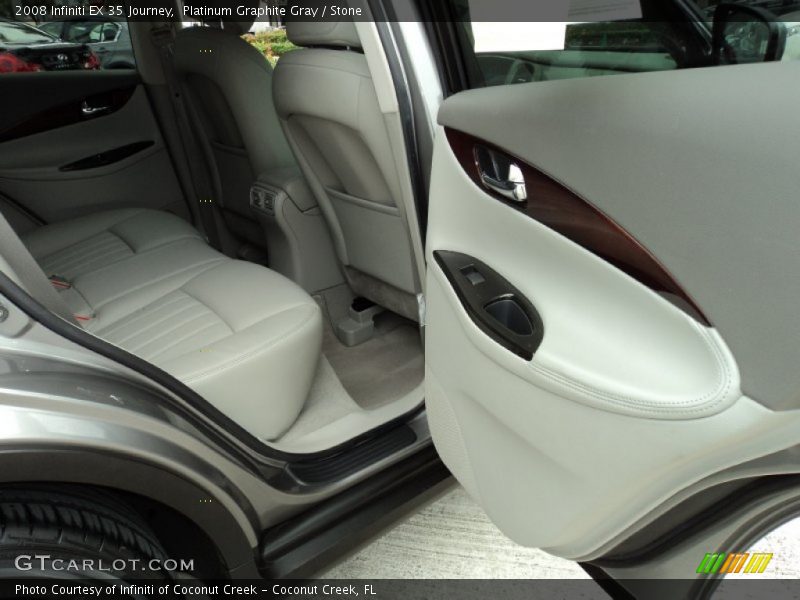 Platinum Graphite Gray / Stone 2008 Infiniti EX 35 Journey