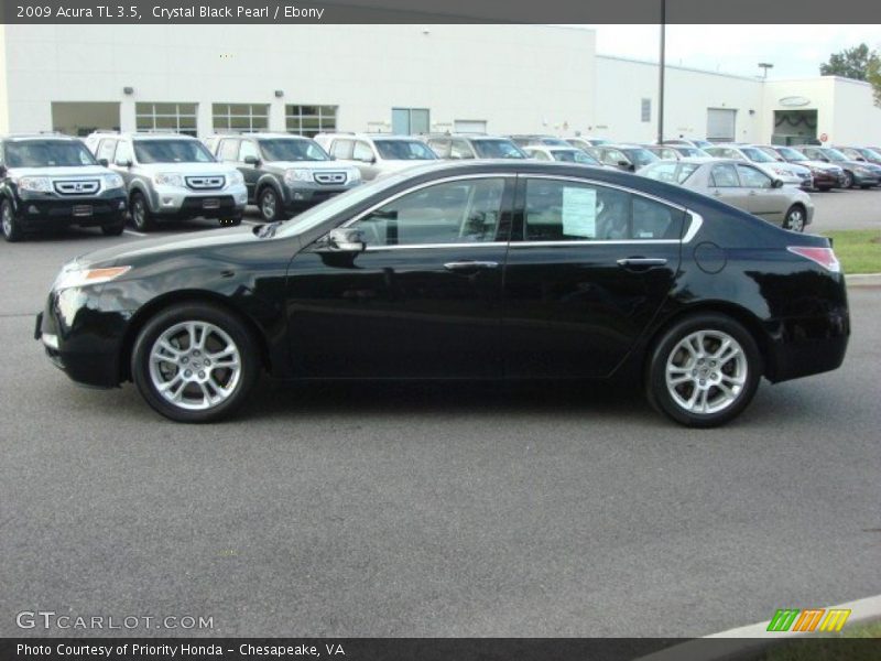 Crystal Black Pearl / Ebony 2009 Acura TL 3.5