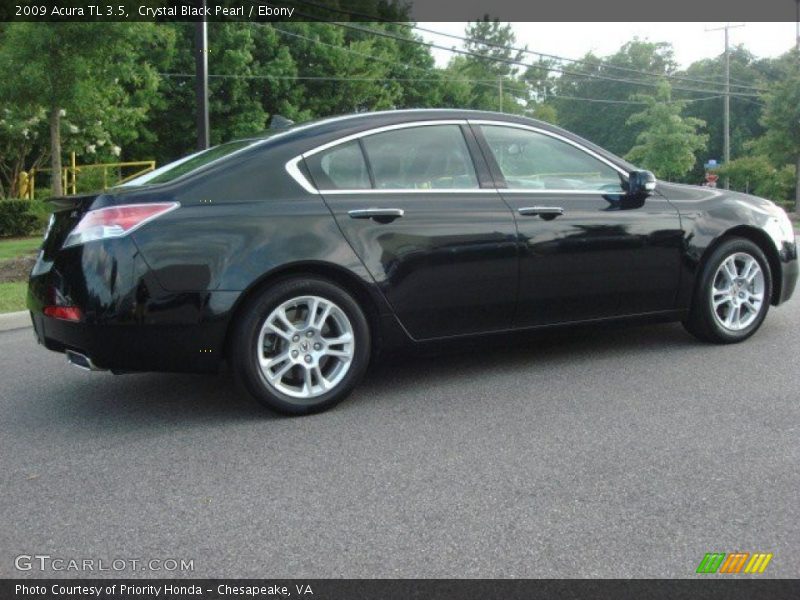 Crystal Black Pearl / Ebony 2009 Acura TL 3.5