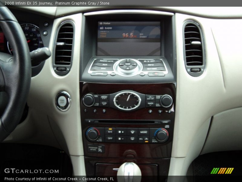 Platinum Graphite Gray / Stone 2008 Infiniti EX 35 Journey