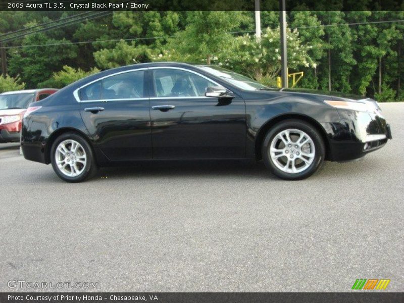 Crystal Black Pearl / Ebony 2009 Acura TL 3.5