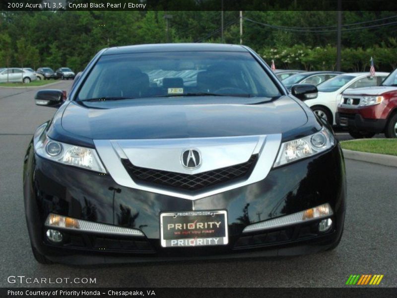 Crystal Black Pearl / Ebony 2009 Acura TL 3.5