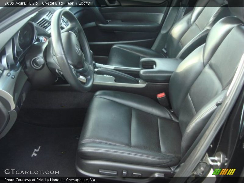 Crystal Black Pearl / Ebony 2009 Acura TL 3.5