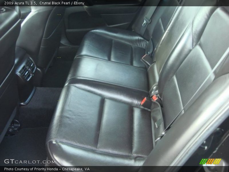 Crystal Black Pearl / Ebony 2009 Acura TL 3.5