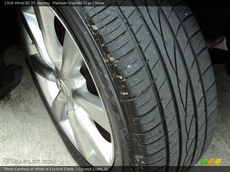 Platinum Graphite Gray / Stone 2008 Infiniti EX 35 Journey