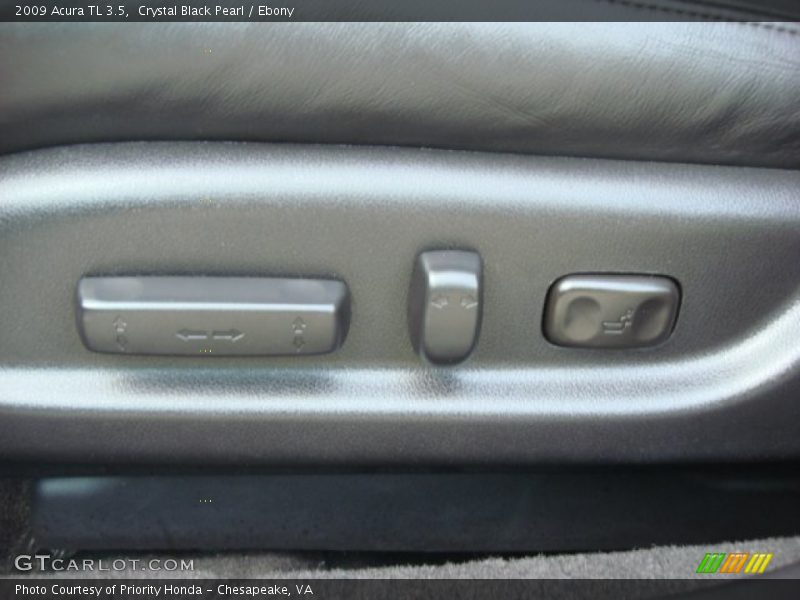 Crystal Black Pearl / Ebony 2009 Acura TL 3.5