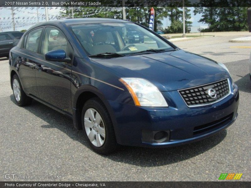 Blue Onyx Metallic / Saddle 2007 Nissan Sentra 2.0