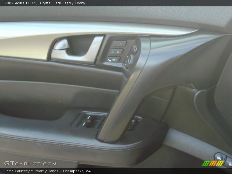 Crystal Black Pearl / Ebony 2009 Acura TL 3.5