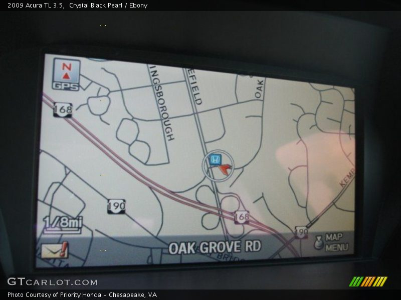 Crystal Black Pearl / Ebony 2009 Acura TL 3.5