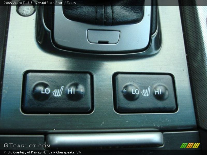 Crystal Black Pearl / Ebony 2009 Acura TL 3.5
