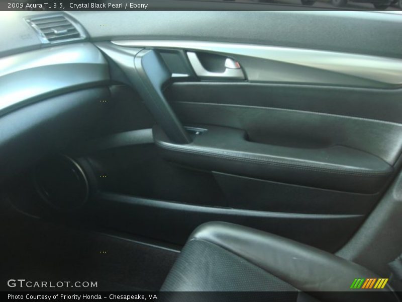 Crystal Black Pearl / Ebony 2009 Acura TL 3.5