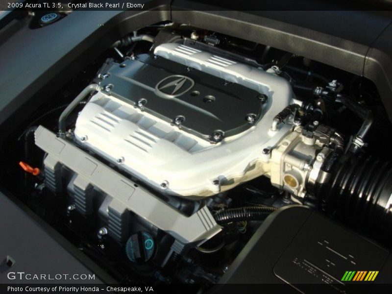 Crystal Black Pearl / Ebony 2009 Acura TL 3.5