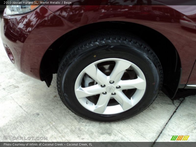 Merlot Metallic / Beige 2009 Nissan Murano SL