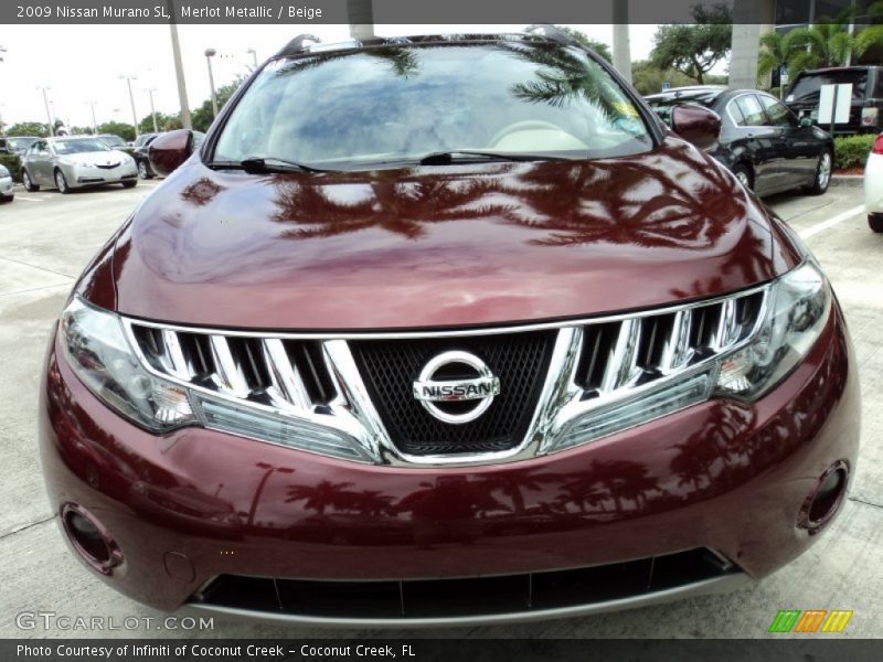 Merlot Metallic / Beige 2009 Nissan Murano SL