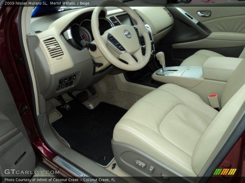 Merlot Metallic / Beige 2009 Nissan Murano SL