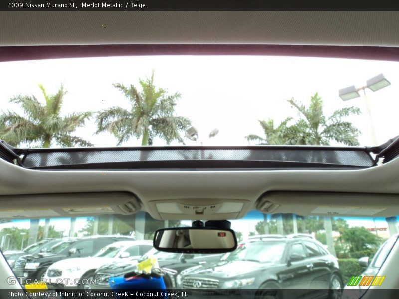 Merlot Metallic / Beige 2009 Nissan Murano SL