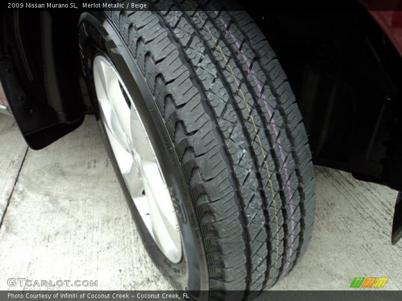 Merlot Metallic / Beige 2009 Nissan Murano SL
