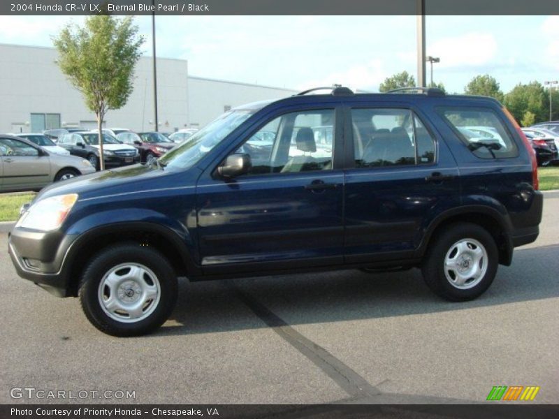 Eternal Blue Pearl / Black 2004 Honda CR-V LX