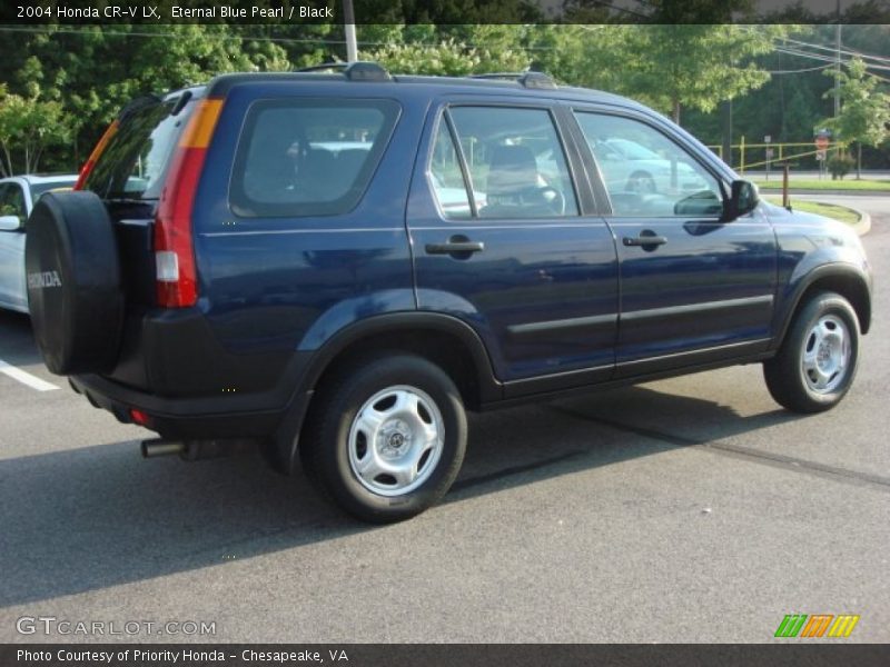 Eternal Blue Pearl / Black 2004 Honda CR-V LX