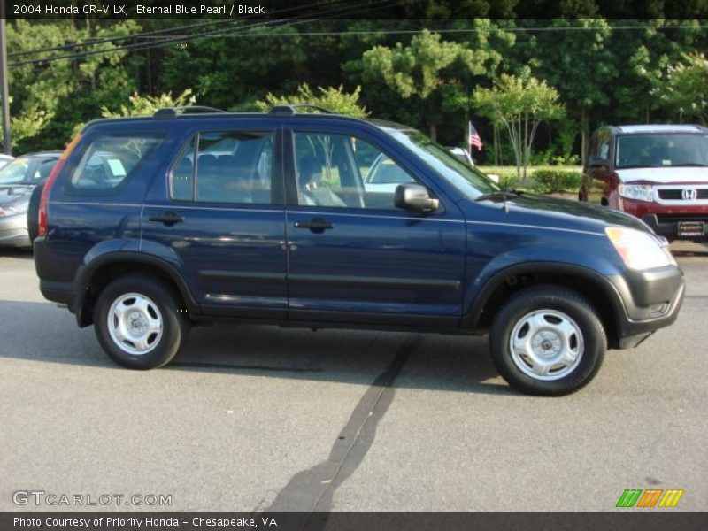 Eternal Blue Pearl / Black 2004 Honda CR-V LX