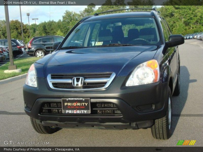 Eternal Blue Pearl / Black 2004 Honda CR-V LX