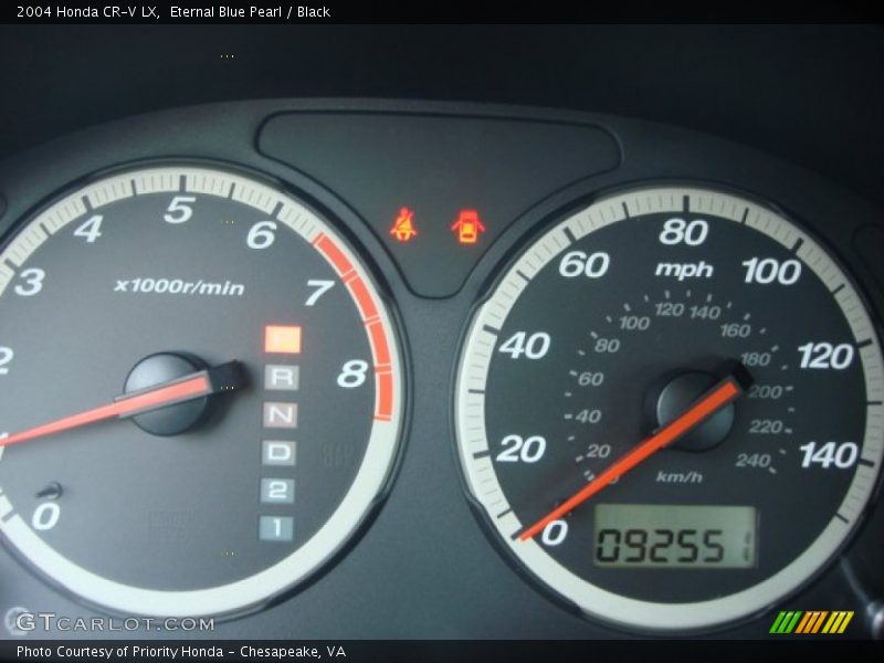 Eternal Blue Pearl / Black 2004 Honda CR-V LX