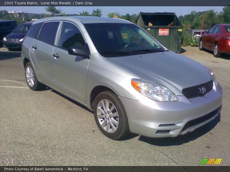 Lunar Mist Metallic / Dark Gray 2003 Toyota Matrix
